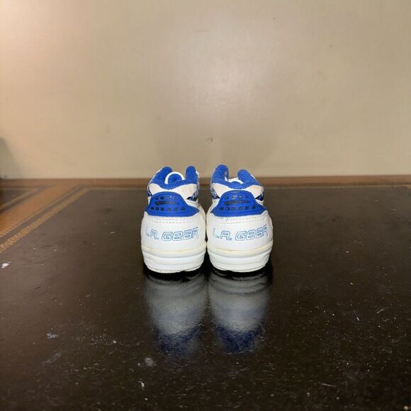 L.A. GEAR Blue White Vintage Hightop Sneakers Toddler Bag Boys Size 2C - Picture 4 of 5